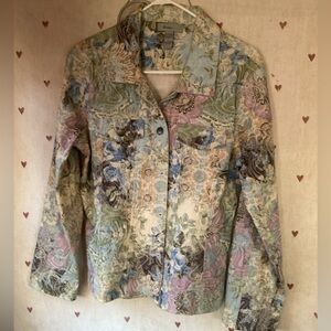 Jacket.  Multi pastel colors